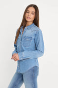Load image into Gallery viewer, Dolly Slim Fit Denim Shirt Light Blue
