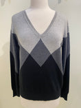 Load image into Gallery viewer, Argyle V-Neck Sweater
