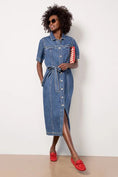 Load image into Gallery viewer, Alma Denim Midi Dress - The Posh Loft