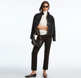 Load image into Gallery viewer, Black and White Plaid Jacket - The Posh Loft