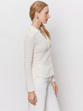 Load image into Gallery viewer, Dreamgirl Lace Button Up Top Chalk - The Posh Loft