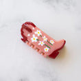 Load image into Gallery viewer, Eco Daisy Flower Cowboy Boots Hair Claw Clip - The Posh Loft