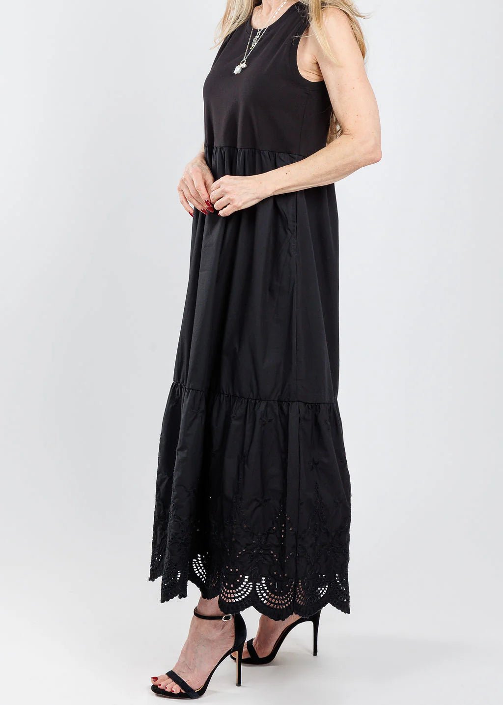 Elliott Lauren Black Eyelet Dress