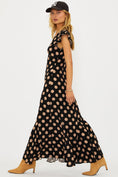 Load image into Gallery viewer, Elodie Dress in Midnight Polka Dot - The Posh Loft
