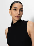 Load image into Gallery viewer, Essential Sleeveless Mock Neck Black - The Posh Loft