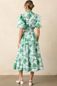 Load image into Gallery viewer, Georgia Eden Green Toile Midi Dress - The Posh Loft
