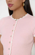 Load image into Gallery viewer, Heidi Cardigan - Taffy Pink Knit - The Posh Loft