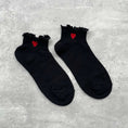 Load image into Gallery viewer, Ivory Red Heart Socks - The Posh Loft