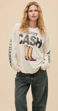 Load image into Gallery viewer, Johnny Cash 1932 Boots Merch Long Sleeve Tee - The Posh Loft
