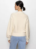 Load image into Gallery viewer, Knitted Bomber Jacket Muslin - The Posh Loft