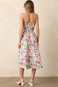 Load image into Gallery viewer, Lauren Secret Garden Belted Cotton Midi Dress - The Posh Loft