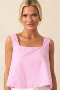 Load image into Gallery viewer, Lola Peony Pink Stripe Crop Top - The Posh Loft