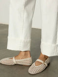 Load image into Gallery viewer, Luna Cuffed Standard Rise Jeans Bleached White - The Posh Loft