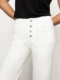 Load image into Gallery viewer, Luna Cuffed Standard Rise Jeans Bleached White - The Posh Loft