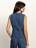Load image into Gallery viewer, Maritime Denim Vest Perfect Storm - The Posh Loft