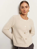 Load image into Gallery viewer, Pointelle Knitted Jacket - The Posh Loft