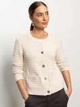 Load image into Gallery viewer, Pointelle Knitted Jacket - The Posh Loft