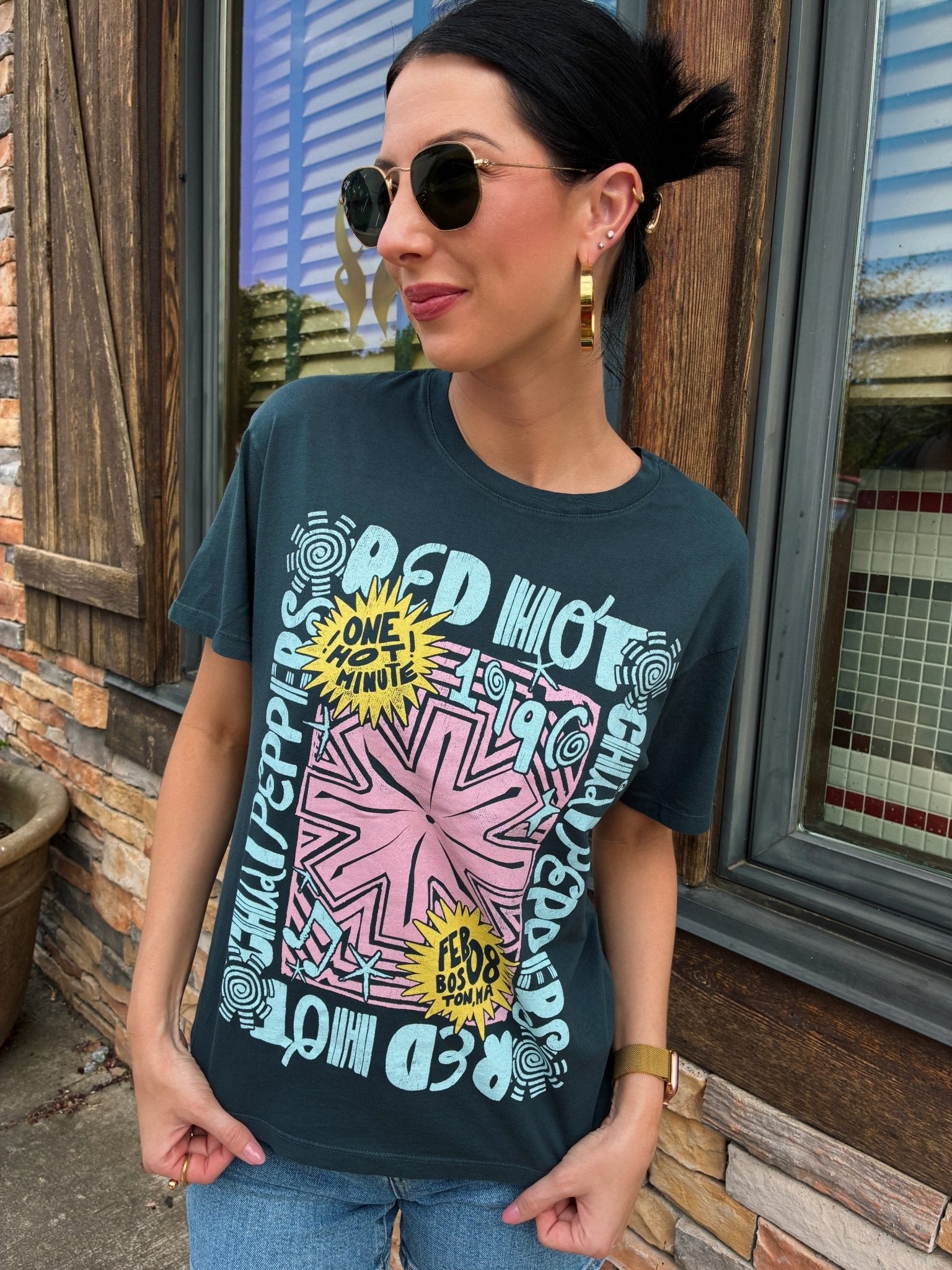 Red Hot Chili Peppers One Hot Minute Boyfriend Tee – The Posh Loft