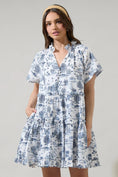 Load image into Gallery viewer, Renzo Toile Pallas Poplin Tiered Mini Dress - The Posh Loft