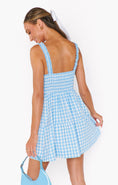 Load image into Gallery viewer, Rosie Mini Dress - Blue Cottage Gingham - The Posh Loft