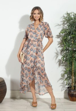 Serina Chiffon Wrap Dress