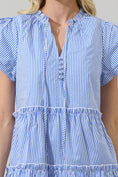 Load image into Gallery viewer, Sherah Striped Empire Tiered Mini Dress - The Posh Loft