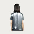 Load image into Gallery viewer, Silver Metallic Tee - The Posh Loft