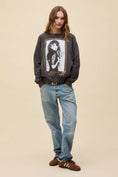 Load image into Gallery viewer, Stevie Nicks Orchid Bouquet Vintage Raglan Sweatshirt - The Posh Loft