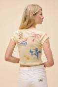 Load image into Gallery viewer, Western Flash Pointelle Tee - The Posh Loft