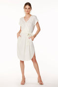 Load image into Gallery viewer, Round Hem Surplice Dress - The Posh Loft