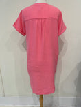 Load image into Gallery viewer, Short Sleeve Split Neck Short Dress - The Posh Loft