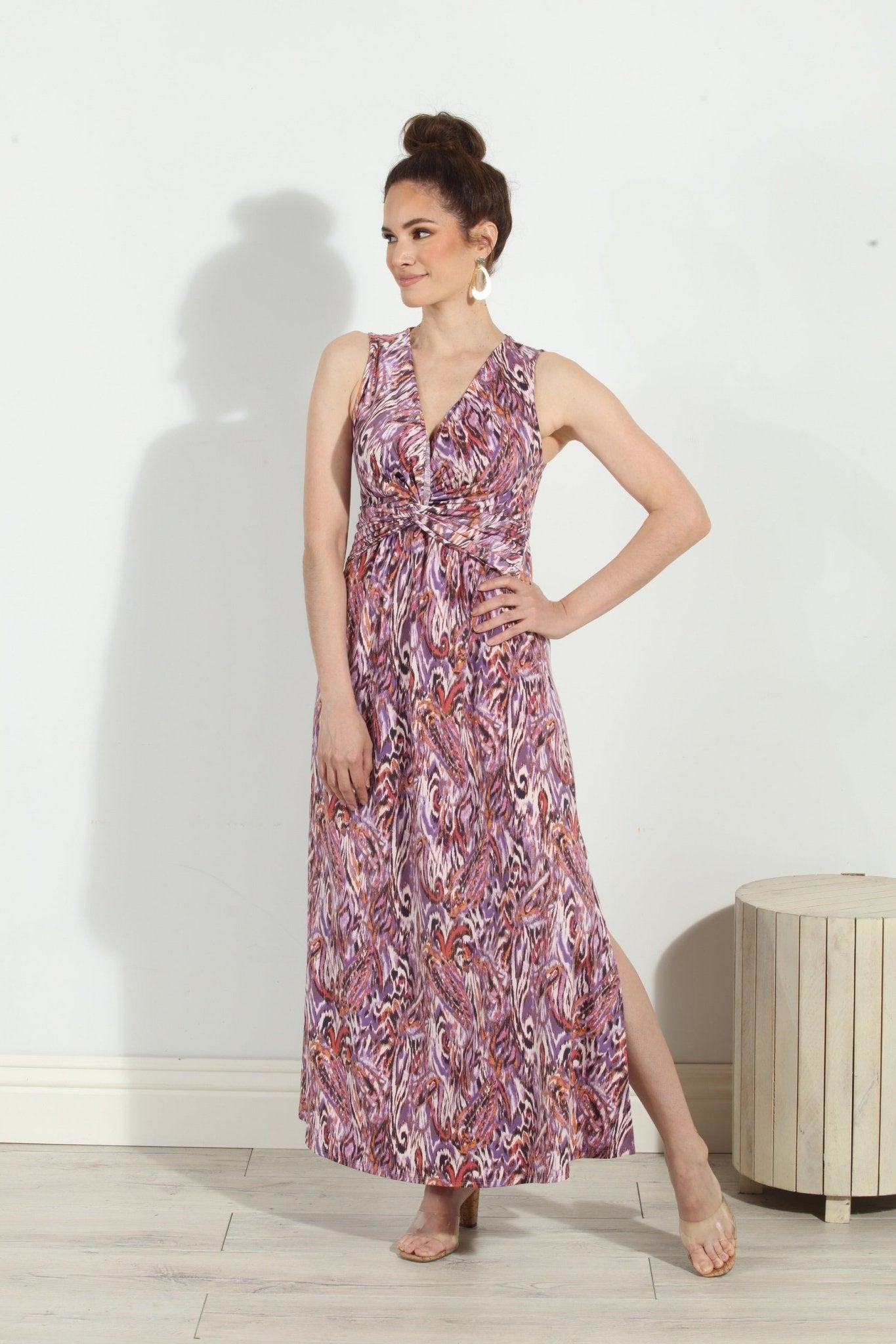 strapless open back dress Venus Twist Maxi Dress-FINAL Sale M