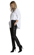 Load image into Gallery viewer, Vegan Leather Pant With Seaming - The Posh Loft
