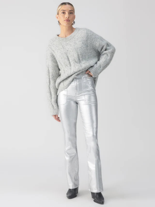 Metallic Hayden Bootcut Standard Rise Pant Silver