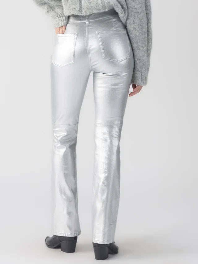 Metallic Hayden Bootcut Standard Rise Pant Silver