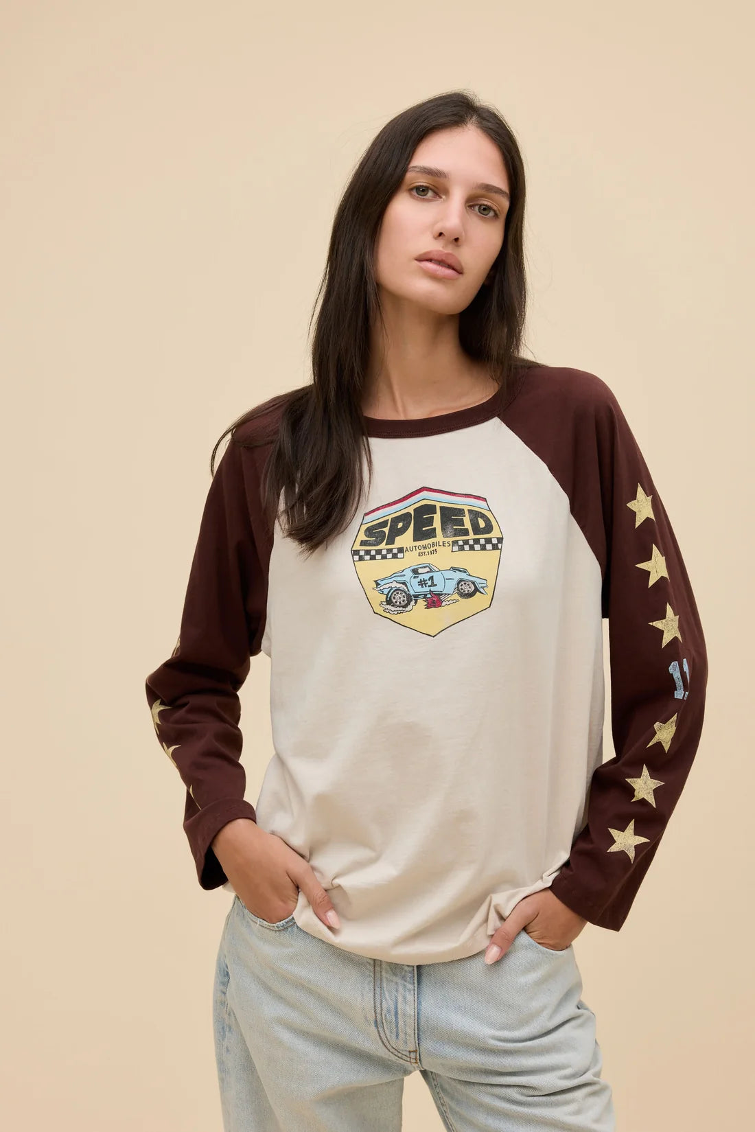 Speed Racer Oversized Raglan Long Sleeve