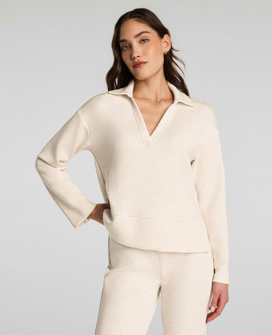 Airessentials Long Sleeve Polo Top - The Posh Loft