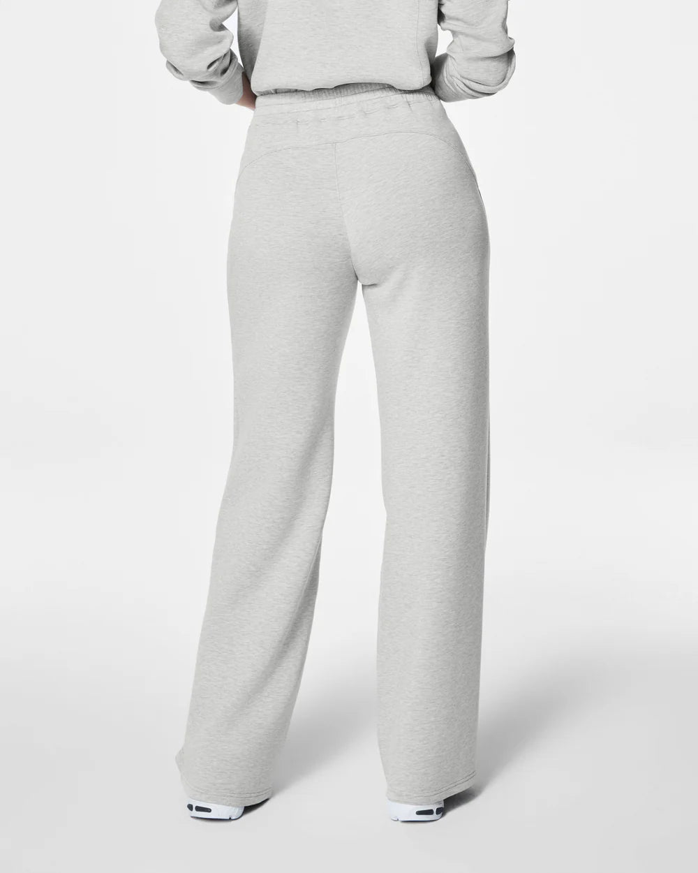 AirEssentials Wide Leg Pant in Light Grey Heather - The Posh Loft