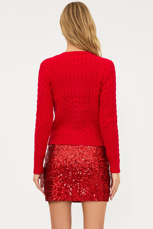 Ally Cardigan in Peppermint - The Posh Loft