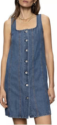 Blossom denim Mini Dress – The Posh Loft