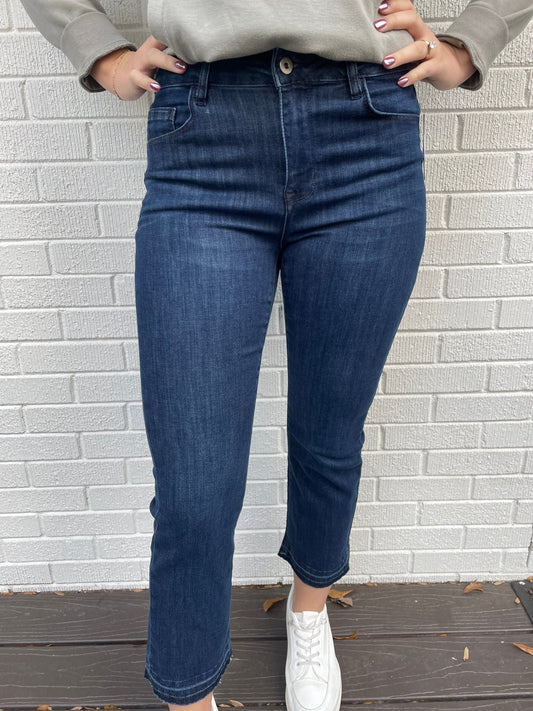 Bootcut Jeans with Raw Hem - The Posh Loft