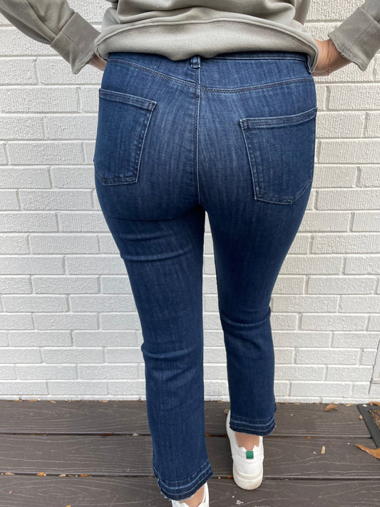 Bootcut Jeans with Raw Hem - The Posh Loft