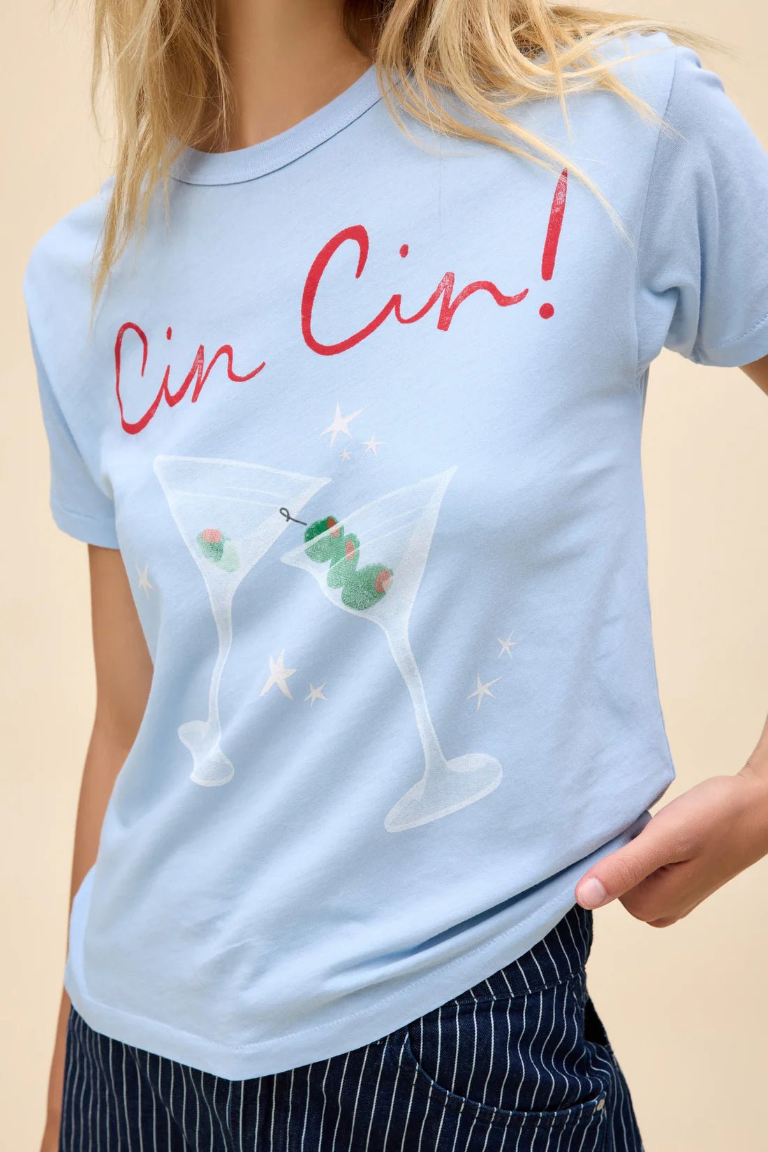 Cin Cin! Ringer Tee - The Posh Loft