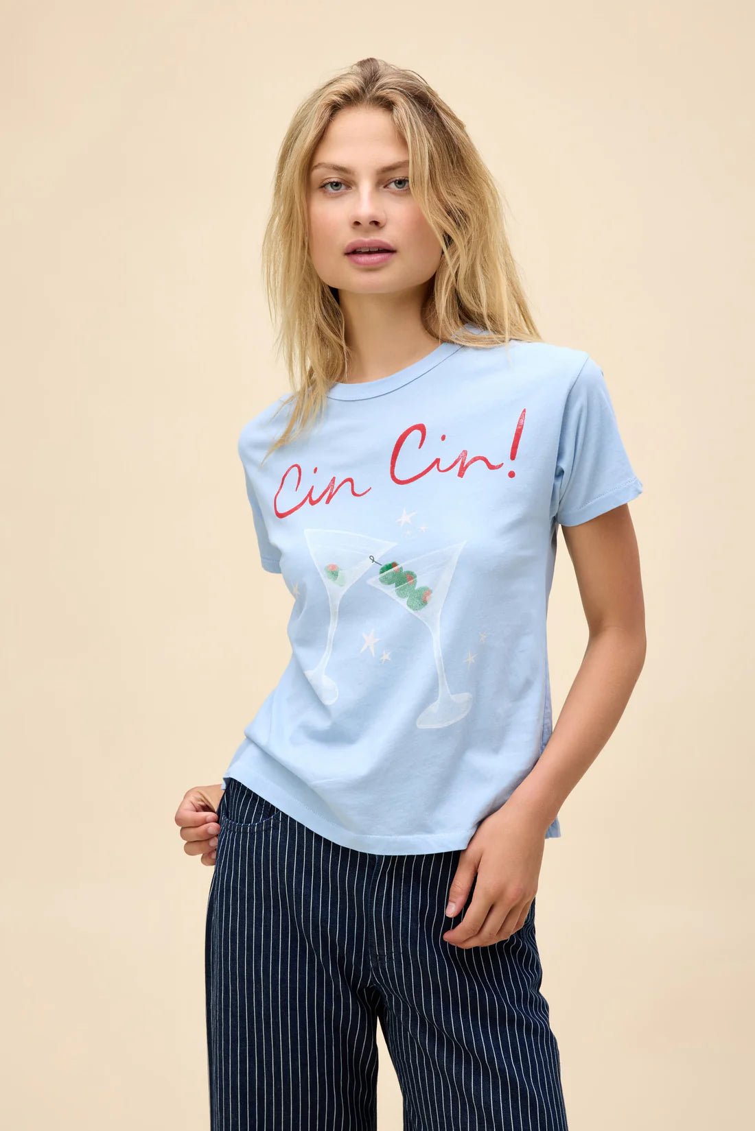 Cin Cin! Ringer Tee - The Posh Loft