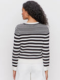 Load image into Gallery viewer, City Summer Cardi Black/Macrame Stripe - The Posh Loft
