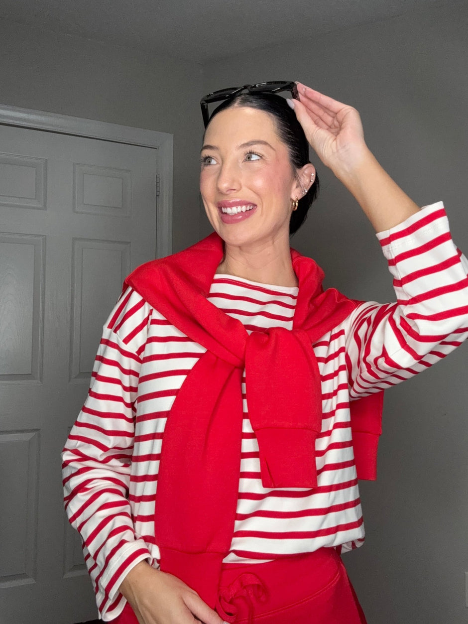 Cool Cotton Long Sleeve Boatneck Top - The Posh Loft