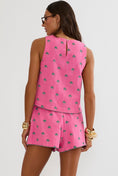 Load image into Gallery viewer, Dollie Sleeveless Top Flamingo Fronds - The Posh Loft
