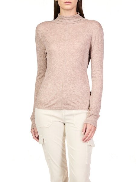 Exposed Seams Mock Neck - The Posh Loft