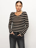 Load image into Gallery viewer, Femme Crew Stripe Tee - The Posh Loft
