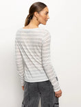 Load image into Gallery viewer, Femme Crew Stripe Tee - The Posh Loft
